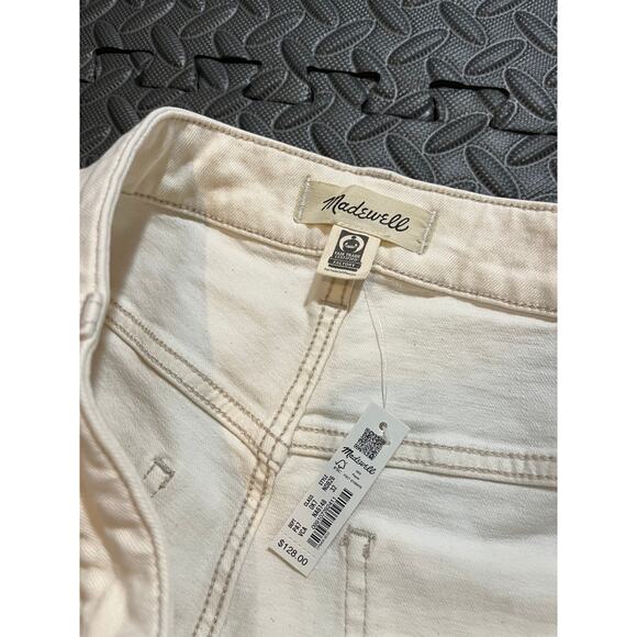 NEW Madewell‎ The Curvy '90s Straight Jean White Womens Size 32 Denim Pants - Picture 3 of 10